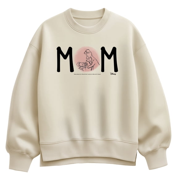 Winnie the Pooh - Mom With Kanga and Roo - Women's Oversized Fleece Crew Sweatshirt