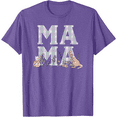 thumbnail image 1 of Winnie the Pooh Mother's Day Mama Grid Unisex Softstyle T-Shirt for Men Women Kids,Purple Heather Color,Size 4XL, 1 of 5