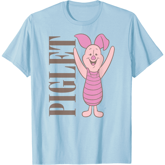 Winnie the Pooh Muted Piglet Unisex Softstyle T-Shirt for Men Women Kids