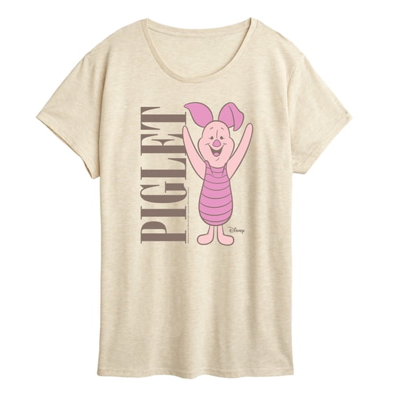 Winnie the Pooh - Muted Piglet - Women's Short Sleeve Graphic T-Shirt