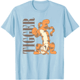thumbnail image 1 of Winnie the Pooh Muted Tigger Unisex Softstyle T-Shirt for Men Women Kids,Light Blue Color,Size 2XL, 1 of 5