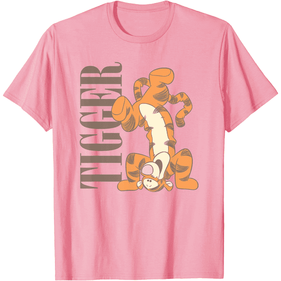 Winnie the Pooh Muted Tigger Unisex Softstyle T-Shirt for Men Women Kids,Light Pink Color,Size 2T