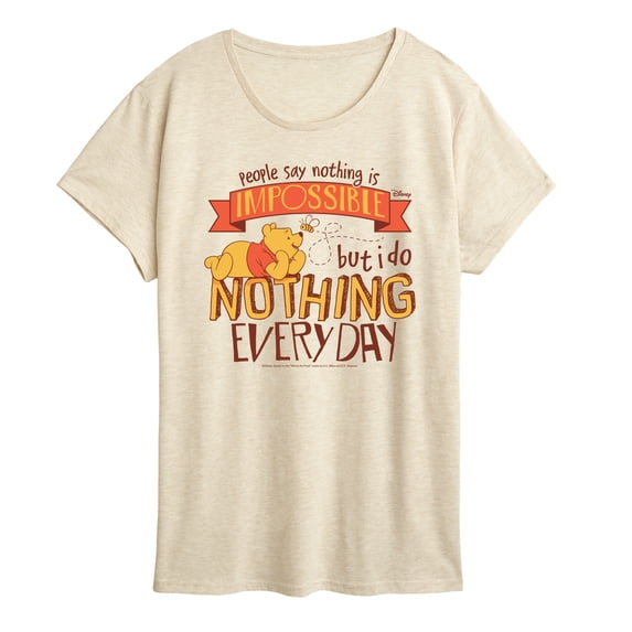Winnie the Pooh - Nothing is Impossible - Women's Short Sleeve Graphic T-Shirt