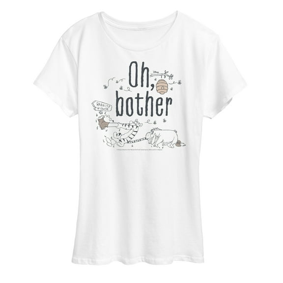 Winnie the Pooh -  Oh Bother Pooh Stuck In Tree- Women's Short Sleeve Graphic T-Shirt