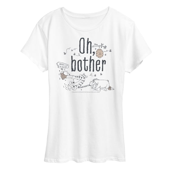 Winnie the Pooh - Oh Bother Pooh Stuck In Tree- Women's Short Sleeve Graphic T-Shirt