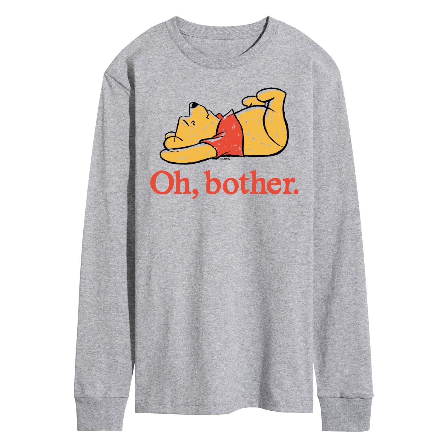 Winnie the Pooh Oh Bother Sketch Men s Long Sleeve T Shirt