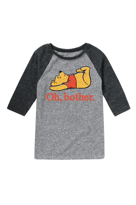 - Oh, Bother - Sketch - Toddler And Youth Raglan Graphic T-Shirt