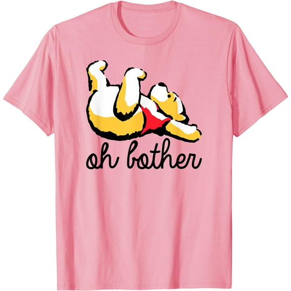 Winnie the Pooh Oh Bother T-Shirt for Men Women, Light Pink Color, Size 2XL