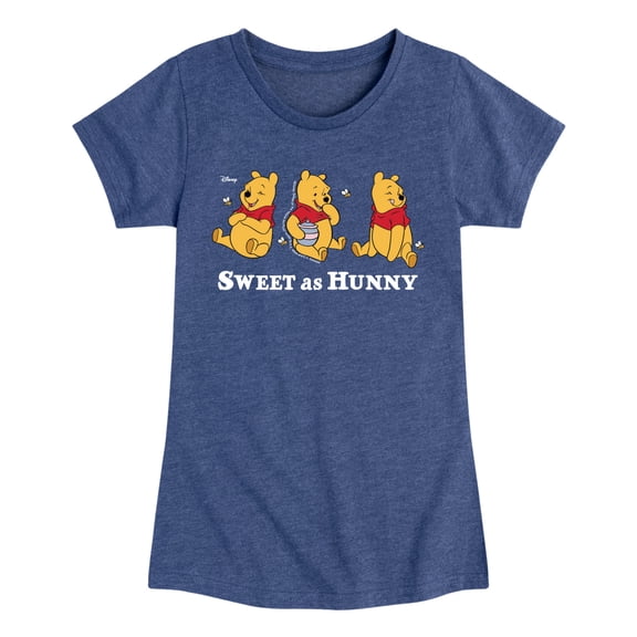 Winnie the Pooh - Oh Hunny - Youth Girls Fitted Short Sleeve T-Shirt