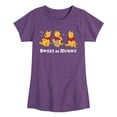 thumbnail image 1 of Winnie the Pooh - Oh Hunny - Youth Girls Fitted Short Sleeve T-Shirt, 1 of 4