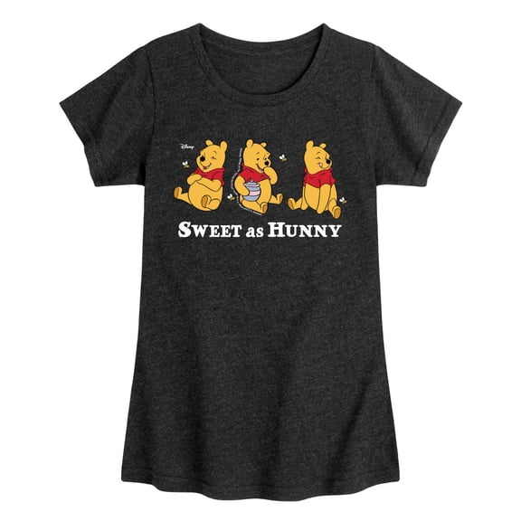 Winnie the Pooh - Oh Hunny - Youth Girls Fitted Short Sleeve T-Shirt