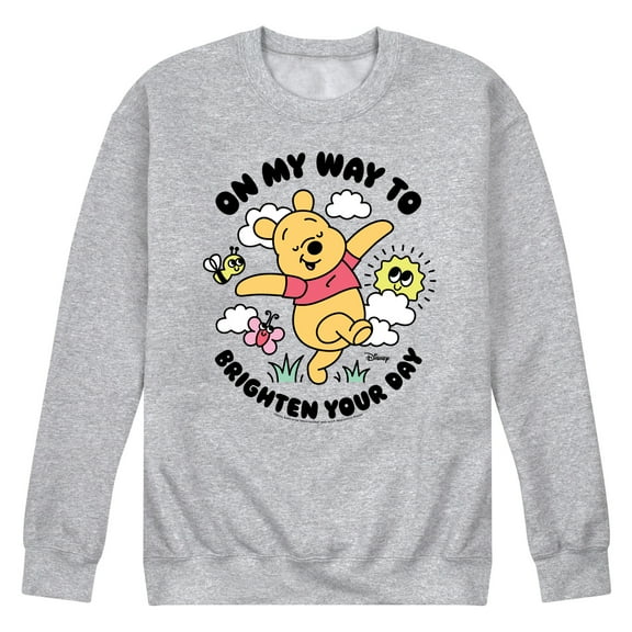 Winnie the Pooh - Omw Brighten Your Day - Men's Crew Fleece Sweatshirt