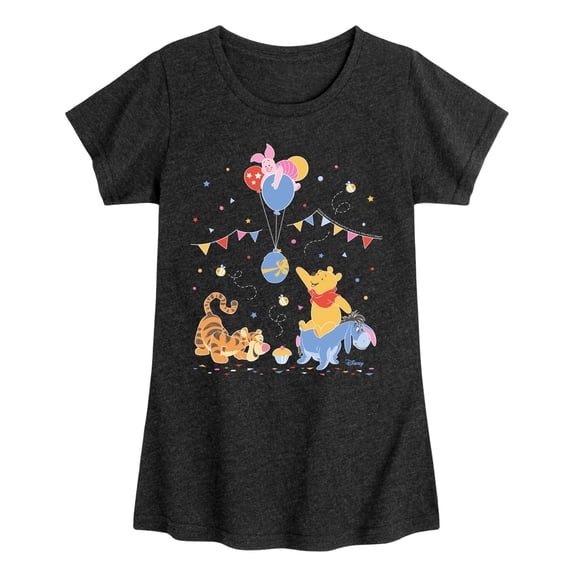 Winnie the Pooh - Party Time Fitted Short Sleeve Graphic T-Shirt