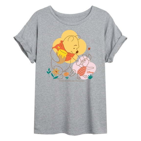 Winnie the Pooh - Piglet and Pooh Go On a Journey - Women's Oversized T-Shirt
