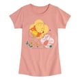 thumbnail image 1 of Winnie the Pooh - Piglet and Pooh Go On a Journey - Toddler And Youth Girls Short Sleeve Graphic T-Shirt, 1 of 4