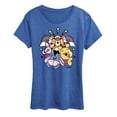 thumbnail image 1 of Winnie the Pooh -  Pooh And And Friends Rainbow And Stars - Women's Short Sleeve Graphic T-Shirt, 1 of 4