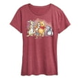 thumbnail image 1 of Winnie the Pooh -  Pooh And Friend Group Watercolor - Women's Short Sleeve Graphic T-Shirt, 1 of 4