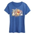 thumbnail image 1 of Winnie the Pooh -  Pooh And Friend Group Watercolor - Women's Short Sleeve Graphic T-Shirt, 1 of 4