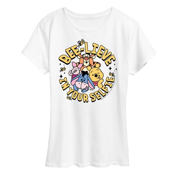 Winnie the Pooh - Pooh And Friends Bee Lieve In Your Selfie - Women's Short Sleeve Graphic T-Shirt