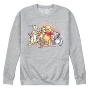 Winnie the Pooh - Pooh And Group Watercolor - Men's Crew Fleece Sweatshirt