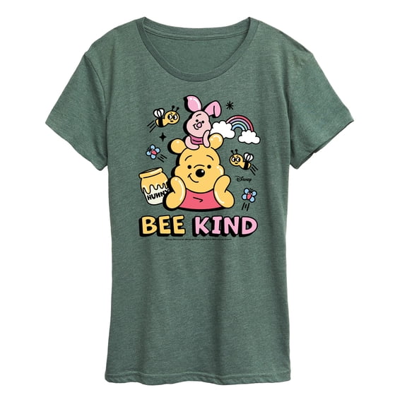Winnie the Pooh - Pooh And Piglet Bee Kind - Women's Short Sleeve Graphic T-Shirt
