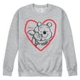 thumbnail image 1 of Winnie the Pooh - Pooh And Piglet Heart  - Men's Crew Fleece Sweatshirt, 1 of 4