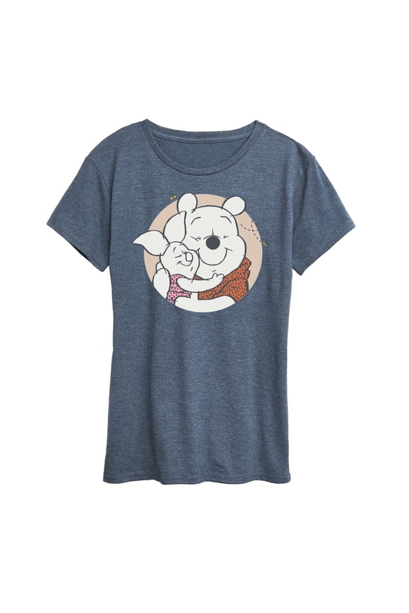- Pooh And Piglet Hug - Women's Short Sleeve Graphic T-Shirt