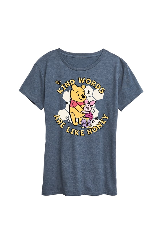 - Pooh And Piglet Kind Words Are Like Honey - Women's Short Sleeve Graphic T-Shirt