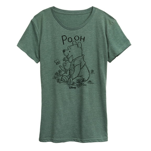 Winnie the Pooh - Pooh And Piglet With Bee - Women's Short Sleeve Graphic T-Shirt