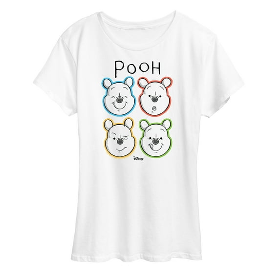 Winnie the Pooh - Pooh Bear Grid - Women's Short Sleeve Graphic T-Shirt