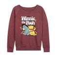 thumbnail image 1 of Winnie the Pooh - Pooh Bear and Eeyore Sitting and Relaxing - Women's Lightweight French Terry Long Sleeve Shirt, 1 of 4