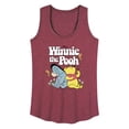 thumbnail image 1 of Winnie the Pooh - Pooh Bear and Eeyore Sitting and Relaxing - Women's Racerback Tank Top, 1 of 4