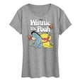 thumbnail image 1 of Winnie the Pooh - Pooh Bear and Eeyore Sitting and Relaxing - Women's Short Sleeve Graphic T-Shirt, 1 of 4