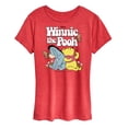 thumbnail image 1 of Winnie the Pooh - Pooh Bear and Eeyore Sitting and Relaxing - Women's Short Sleeve Graphic T-Shirt, 1 of 4