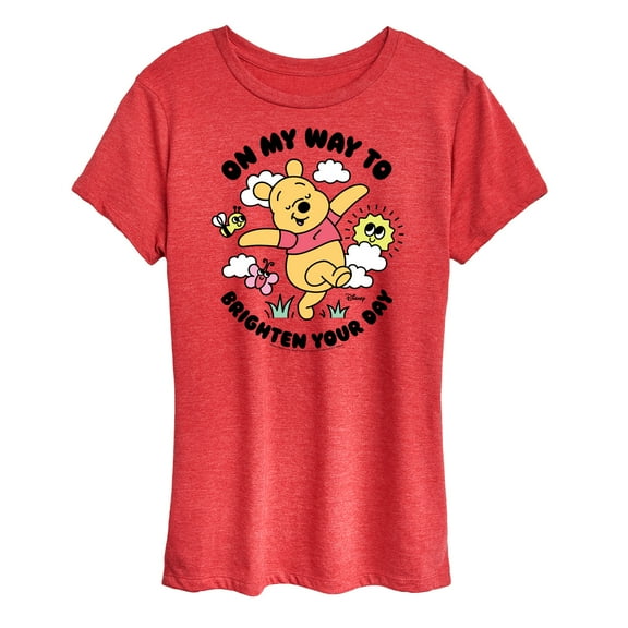 Winnie the Pooh - Pooh Brighten Your Day- Women's Short Sleeve Graphic T-Shirt