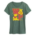 thumbnail image 1 of Winnie the Pooh -  Pooh Collegiate Letters- Women's Short Sleeve Graphic T-Shirt, 1 of 4