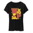 thumbnail image 1 of Winnie the Pooh -  Pooh Collegiate Letters- Women's Short Sleeve Graphic T-Shirt, 1 of 4
