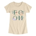 thumbnail image 1 of Winnie the Pooh - Pooh Flowers - Youth Girls Fitted Short Sleeve T-Shirt, 1 of 5
