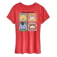 thumbnail image 1 of Winnie the Pooh -  Pooh Piglet Eeyore Tigger Grid - Women's Short Sleeve Graphic T-Shirt, 1 of 4