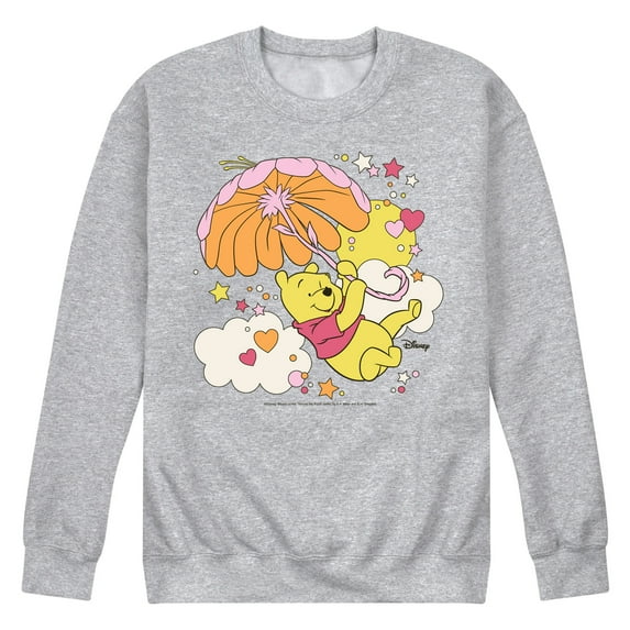 Winnie the Pooh - Pooh Retro Umbrella - Men's Crew Fleece Sweatshirt