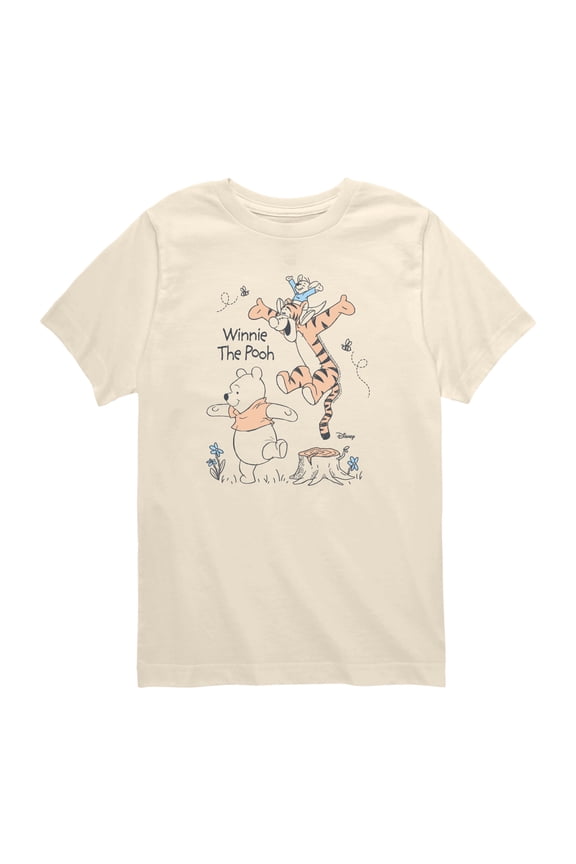 - Pooh Tigger and Roo - Toddler Boys Short Sleeve Graphic T-Shirt