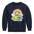 thumbnail image 1 of Winnie the Pooh - Pooh and Eeyore - Rainbows, Clouds and Flowers - Toddler And Youth Crewneck Fleece Sweatshirt, 1 of 4