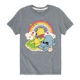 thumbnail image 1 of Winnie the Pooh - Pooh and Eeyore - Rainbows, Clouds and Flowers - Toddler And Youth Short Sleeve Graphic T-Shirt, 1 of 4