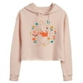thumbnail image 1 of Winnie the Pooh - Pooh and Piglet Playing in Flowers - Juniors Cropped Pullover Hoodie, 1 of 4