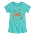 thumbnail image 1 of Winnie the Pooh - Pooh and Piglet Playing in Flowers - Toddler And Youth Girls Short Sleeve Graphic T-Shirt, 1 of 4