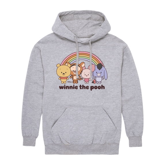Winnie the Pooh - Rainbow Men's Graphic Fleece Pullover Hoodie