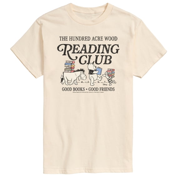 Winnie the Pooh - Reading Club - Men's Short Sleeve Graphic T-Shirt