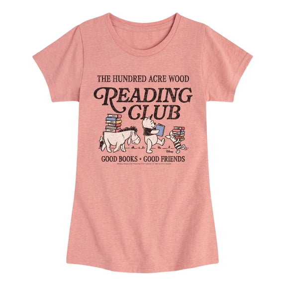 Winnie the Pooh - Reading Club Fitted Short Sleeve Graphic T-Shirt