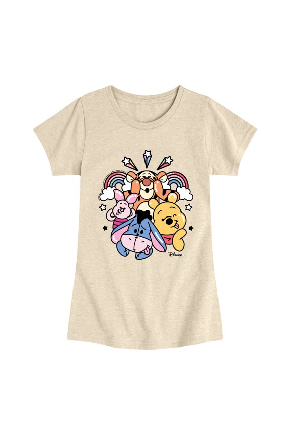 - Silly Face Characters - Youth Girls Fitted Short Sleeve T-Shirt
