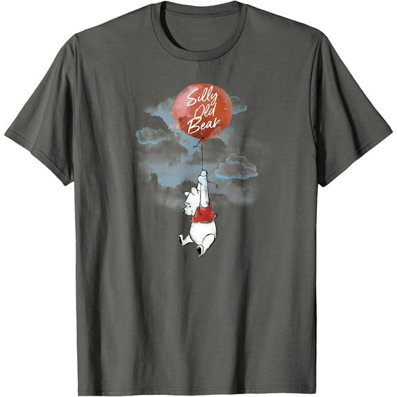 Winnie the Pooh Silly Old Bear Balloon Unisex Softstyle T-Shirt for Men Women Kids,Charcoal Color,Size 2XL